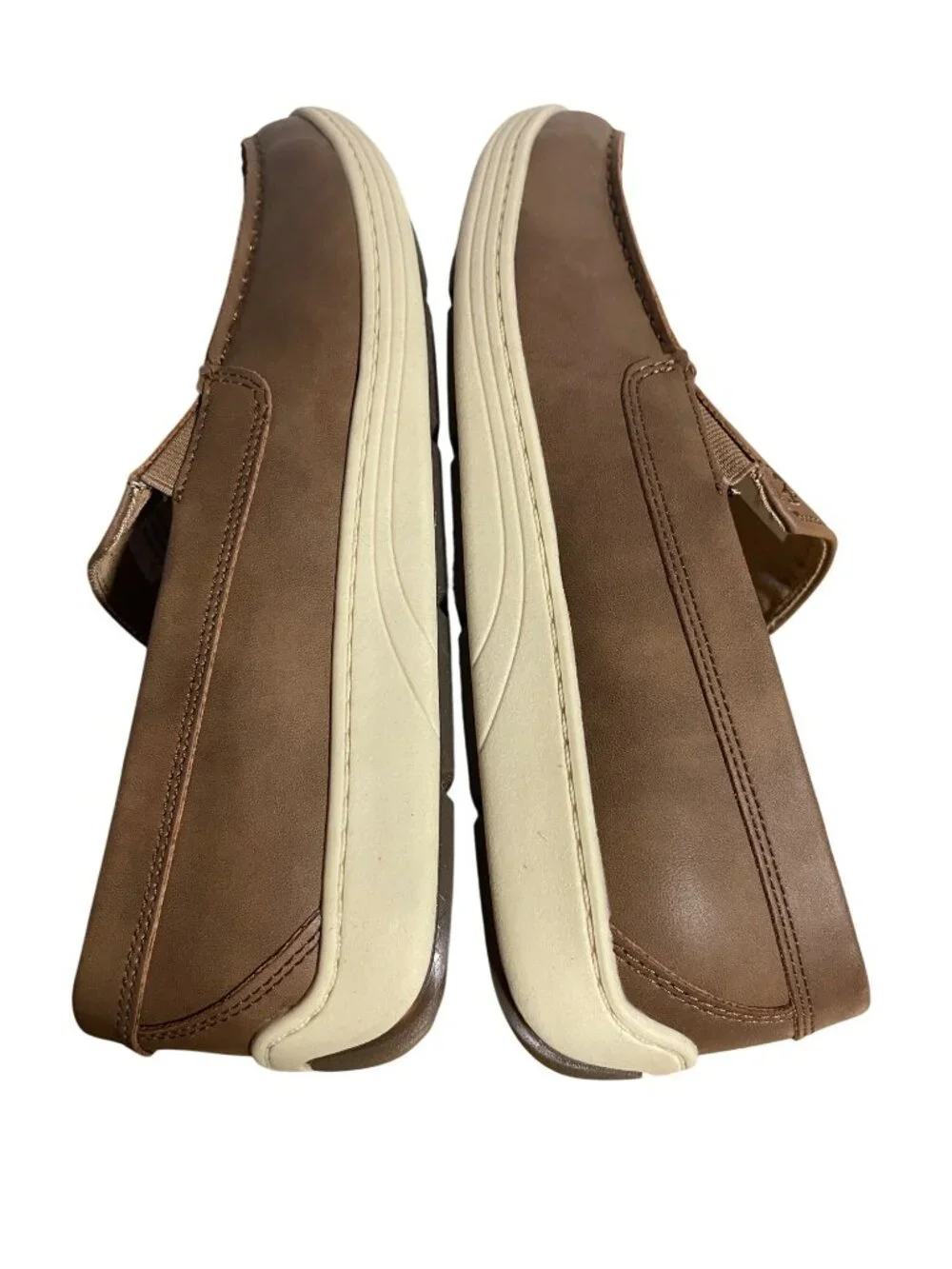 Izod Seapoint Loafers Mens 10.5 M Tan Slip On Shoes Business Casual Everyday